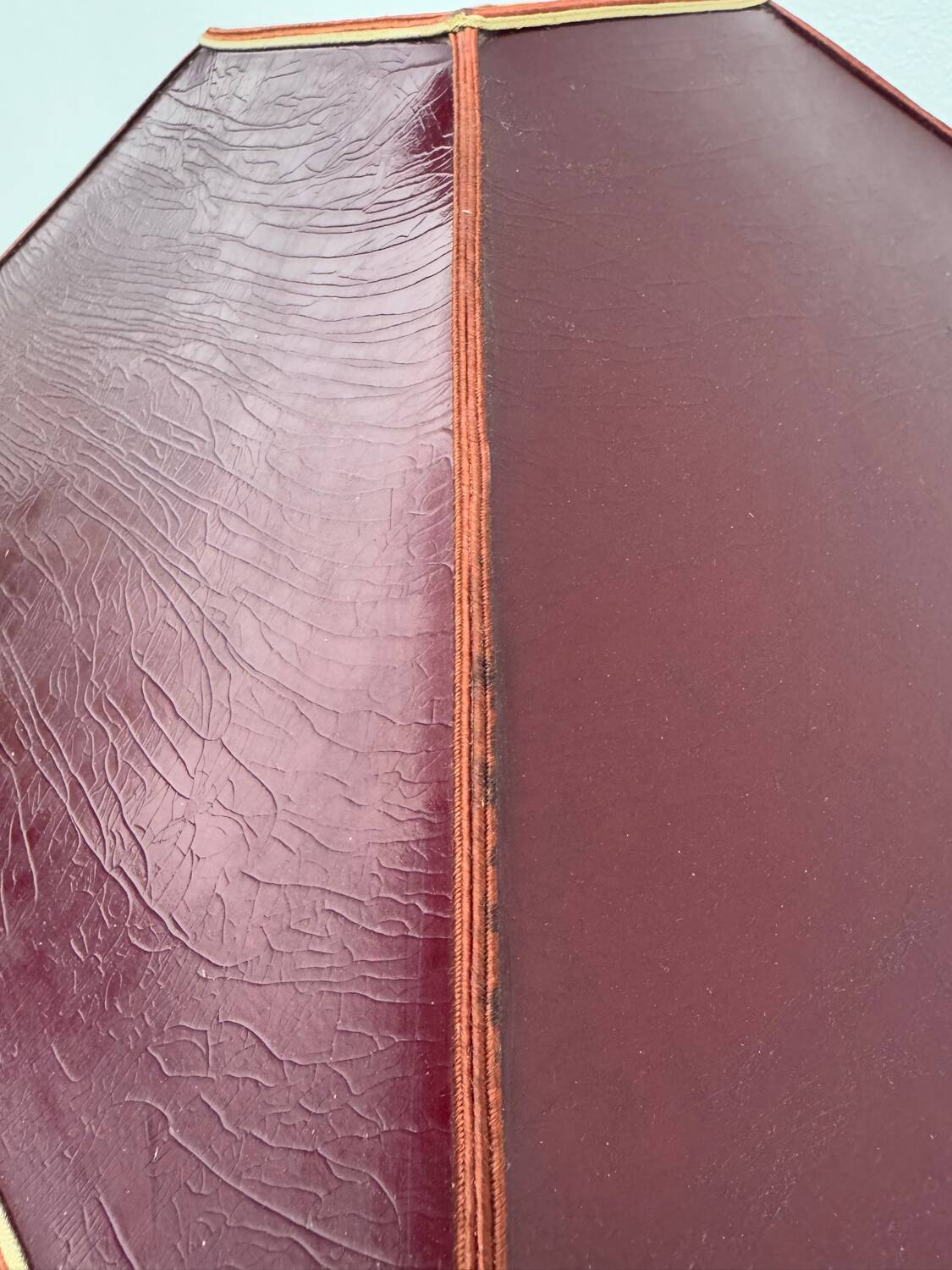 Large teak and bronze lamp from the 1970s