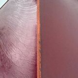 Large teak and bronze lamp from the 1970s