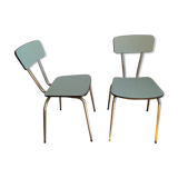 Lot of 2 chairs formica mint with water