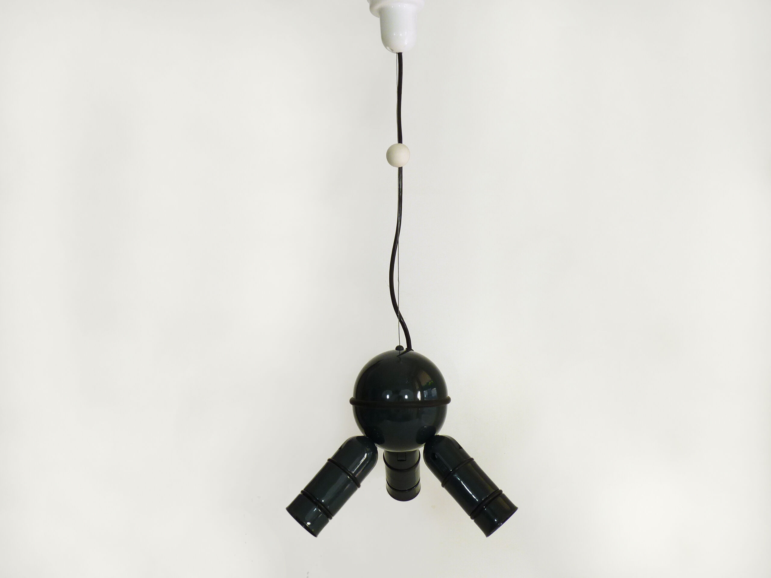 Spherical Lita hanging lamp with 3 sputnik orientable spots