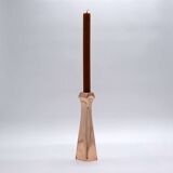 Bougeoir sculptural en cuivre