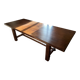 Solid vintage oak dining table in refectory style. Seats 8–10 people.