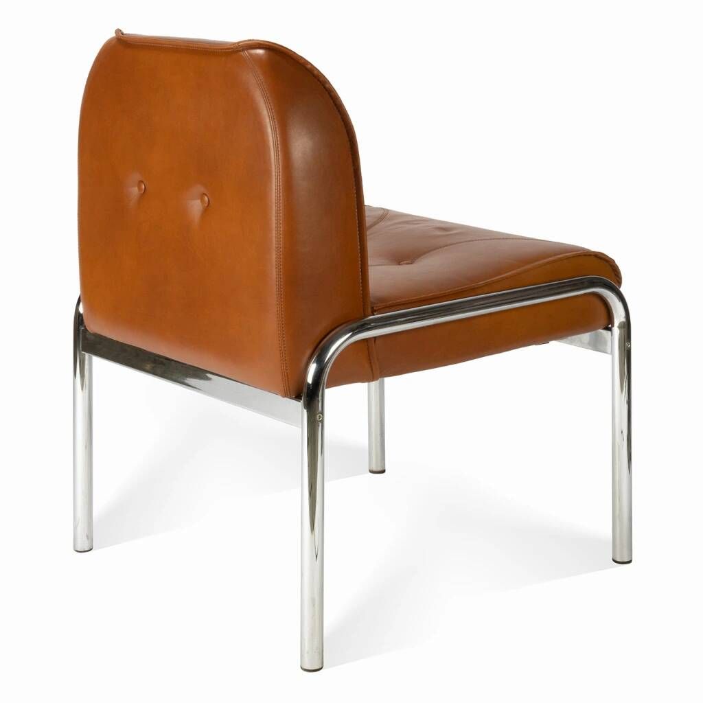 The 'Eurochair' leather armchair by Girsberger