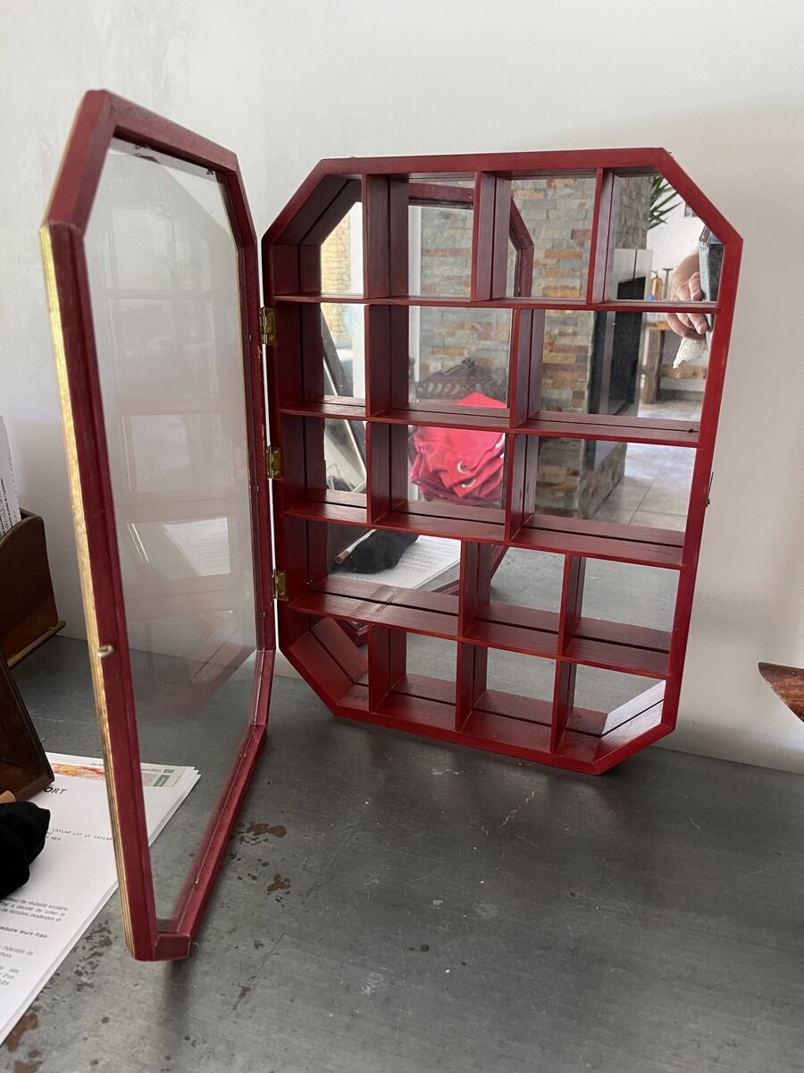 Mirror showcase for collections