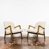 Pair of vintage 300-138 armchairs by Bystrzyckie Fabryki Mebli, 1960s