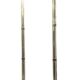 Maison Roméo – Pair of large floor lamps, circa 1970 (B) Lucite and gilded bronze