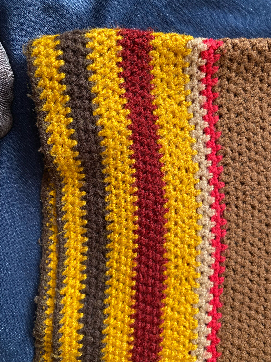 Wool patchwork plaid