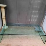 Large glass coffee table