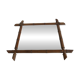 Large antique bamboo mirror