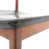 Scandinavian chair in teak and leather, Karl-Erik Ekselius, JOC Vetlanda, Sweden