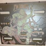 Backglass pinball machine trident stern