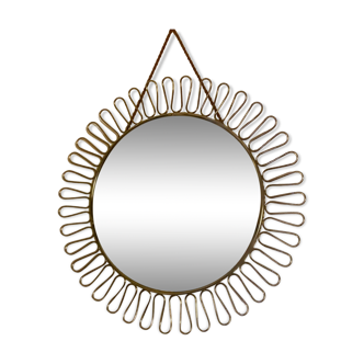 Loop mirror attributed to Josef Frank, 1950s