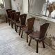 Chaises chêne massif chapo savoyarde art populaire