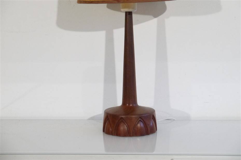 Swedish teak lamp by Tranas stilarmatur 1960