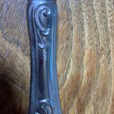 Dessert cutlery service consisting of 11 pieces hallmark 800 worked old and collector