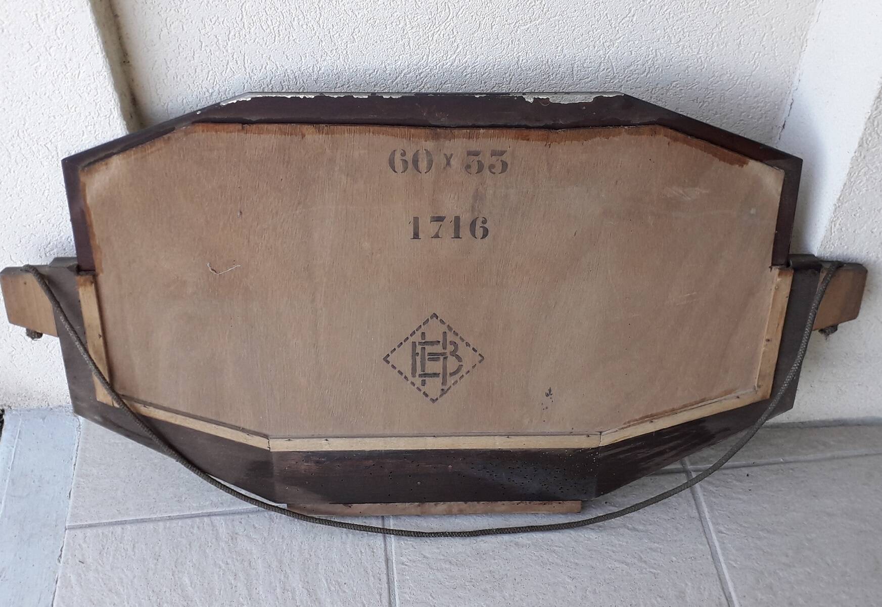 Wooden mirror, 1960