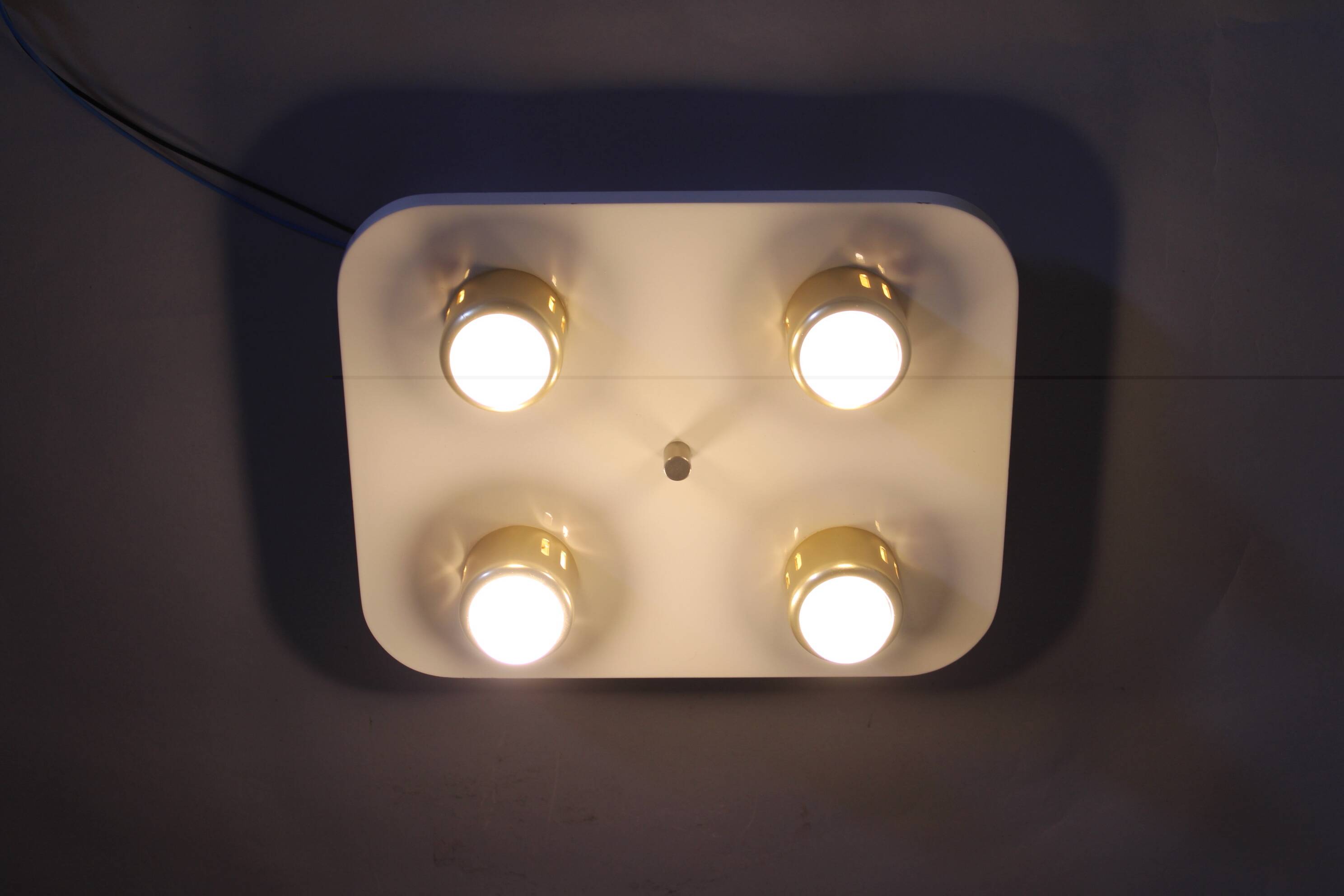 1970s Flush Mount Ceiling Light, Italy