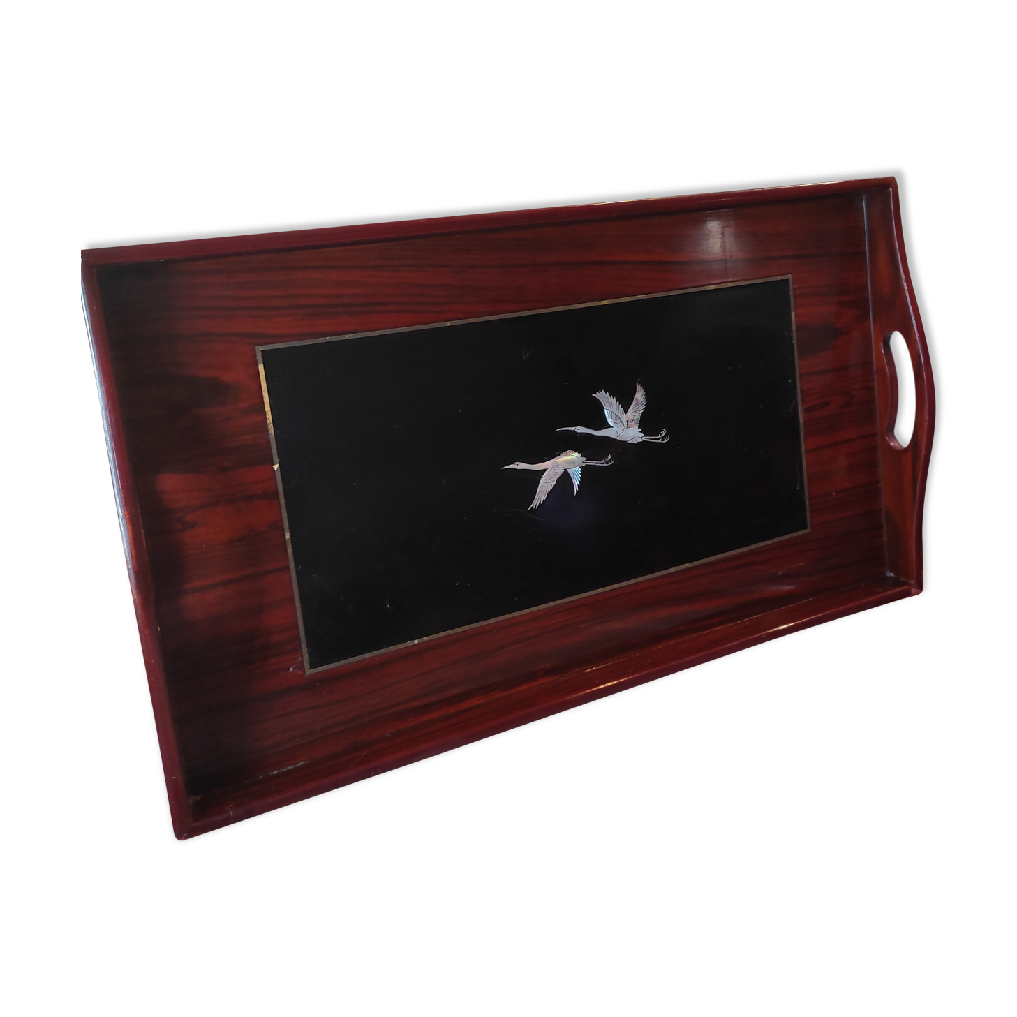 Lacquered mahogany top