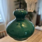 Vintage green opaline suspension "Gourde" – 1970s
