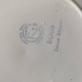 Vichy dessert plates and dish, 50s-60s