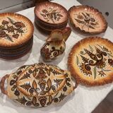 Paul Fouillen dinner service in Quimper, 26 pieces