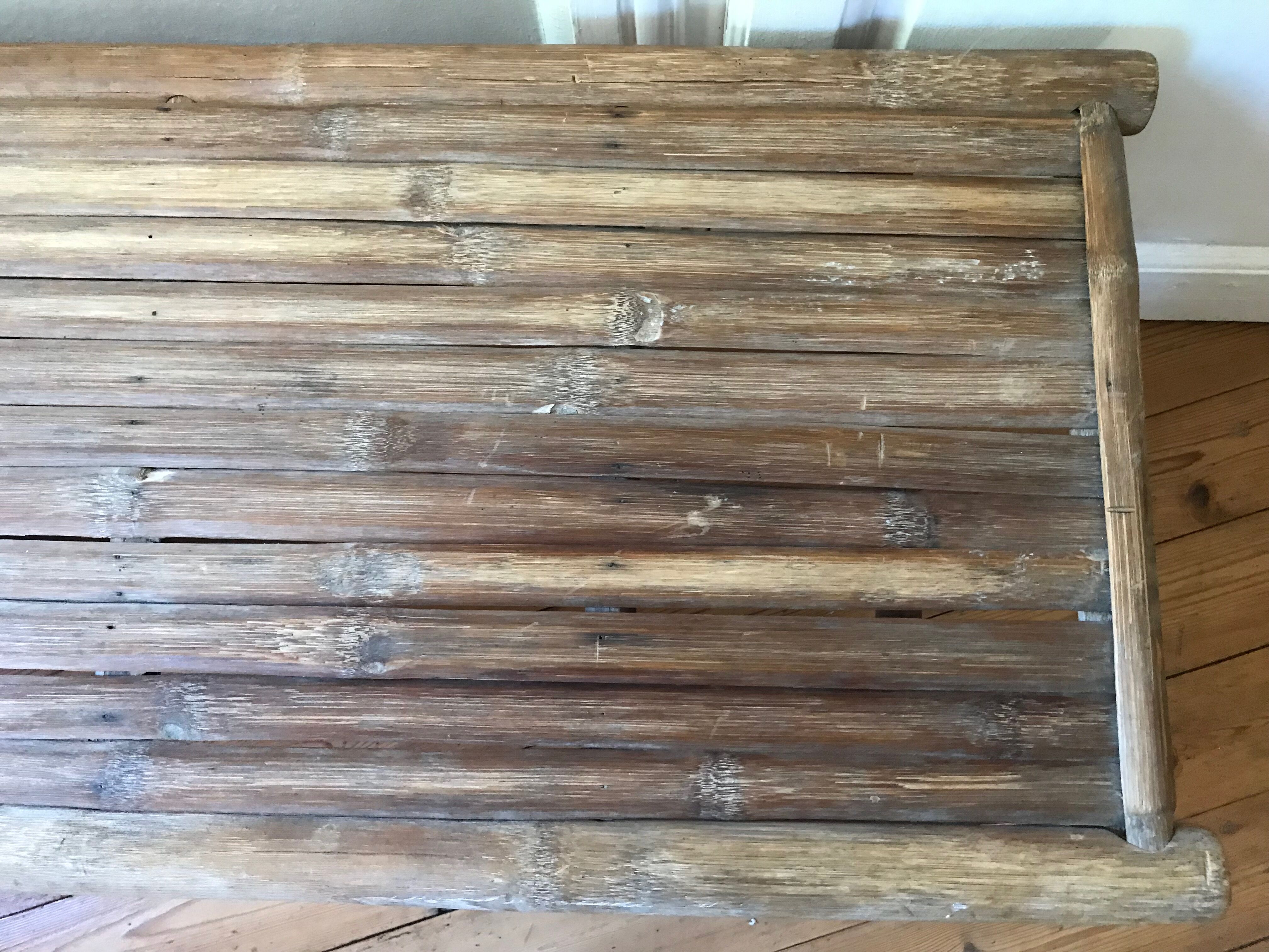 Bamboo bench