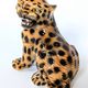 Porcelain Leopard Figurine | Ronzan Italy | 1960s