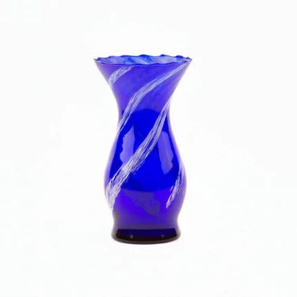 Vase bleu en verre de Murano