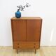 High teak cabinet with sliding doors, 1960s