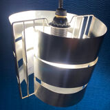 VINTAGE 1970 SPACE AGE BRUSHED ALUMINIUM LAMP/SUSPENSION MAX SAU
