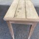 Renovated Parisian desk in raw solid wood 1950 - 80x45cm