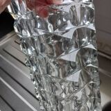 Clear glass vase