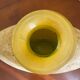 Vintage “SCAVO” vase in yellow Murano glass