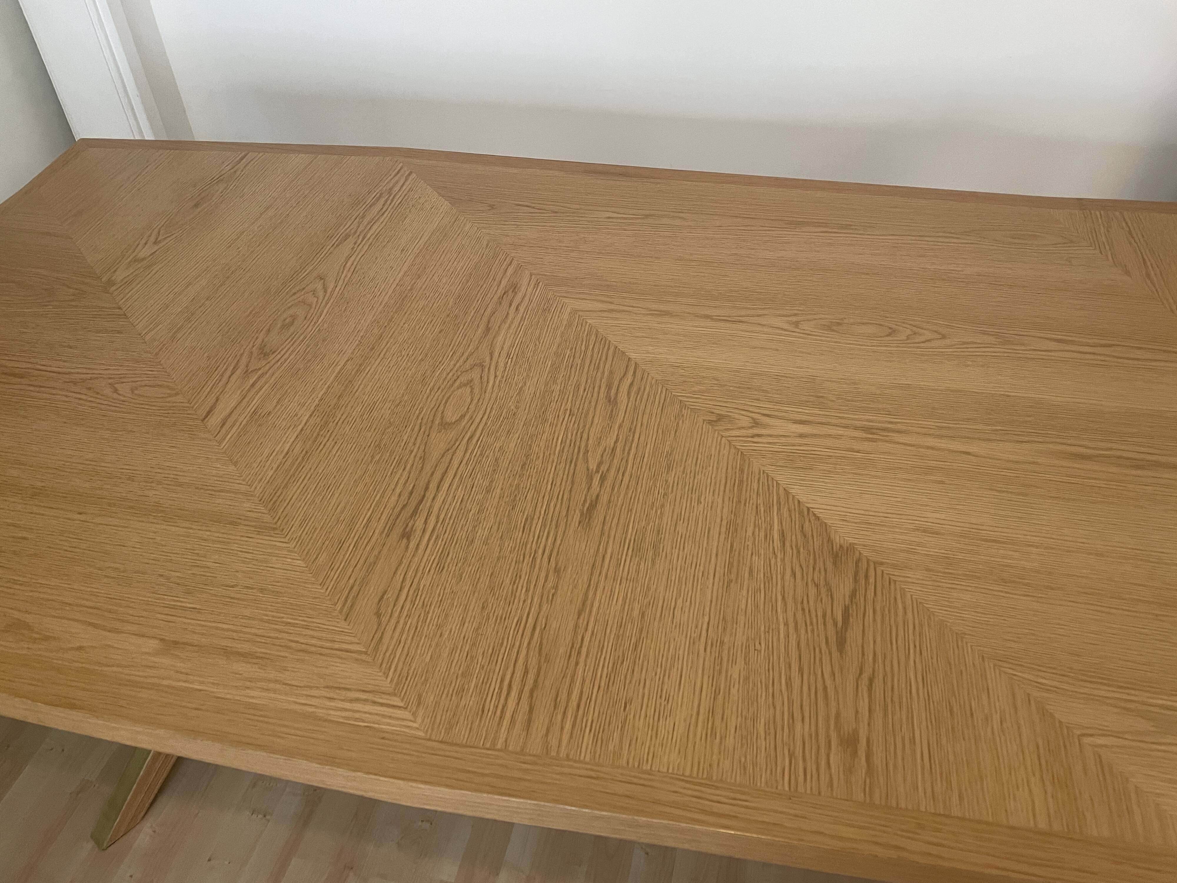 Oak table "Jane" by Roche Bobois