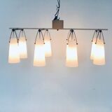 Italian glass and brass chandelier, Italy, 1950s