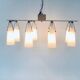 Italian glass and brass chandelier, Italy, 1950s