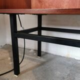 Small teak and metal sideboard, 70s