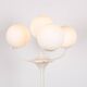Large floor lamp, 4 branches finished with opalines, by Eva Renée Nele for Temde Leuchten 1960