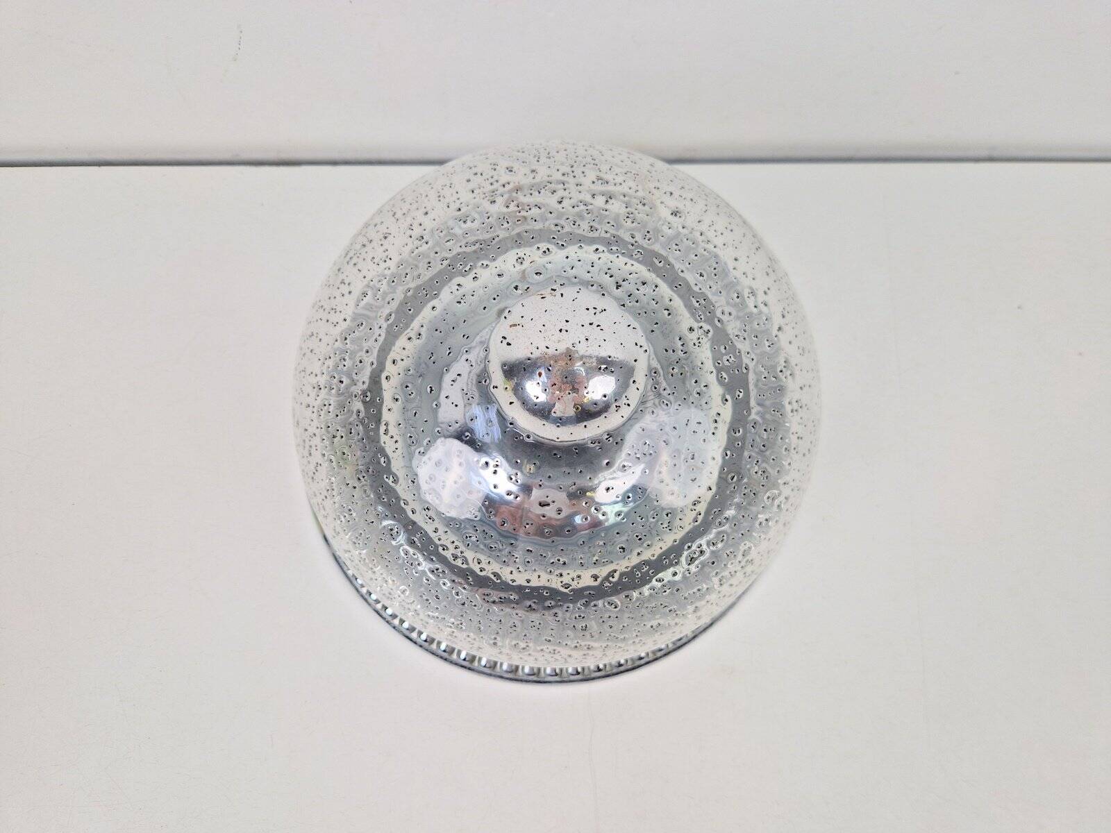 Vintage Ceiling Lamp in Chrome Glass from Hillebrand Lighting, 1960s