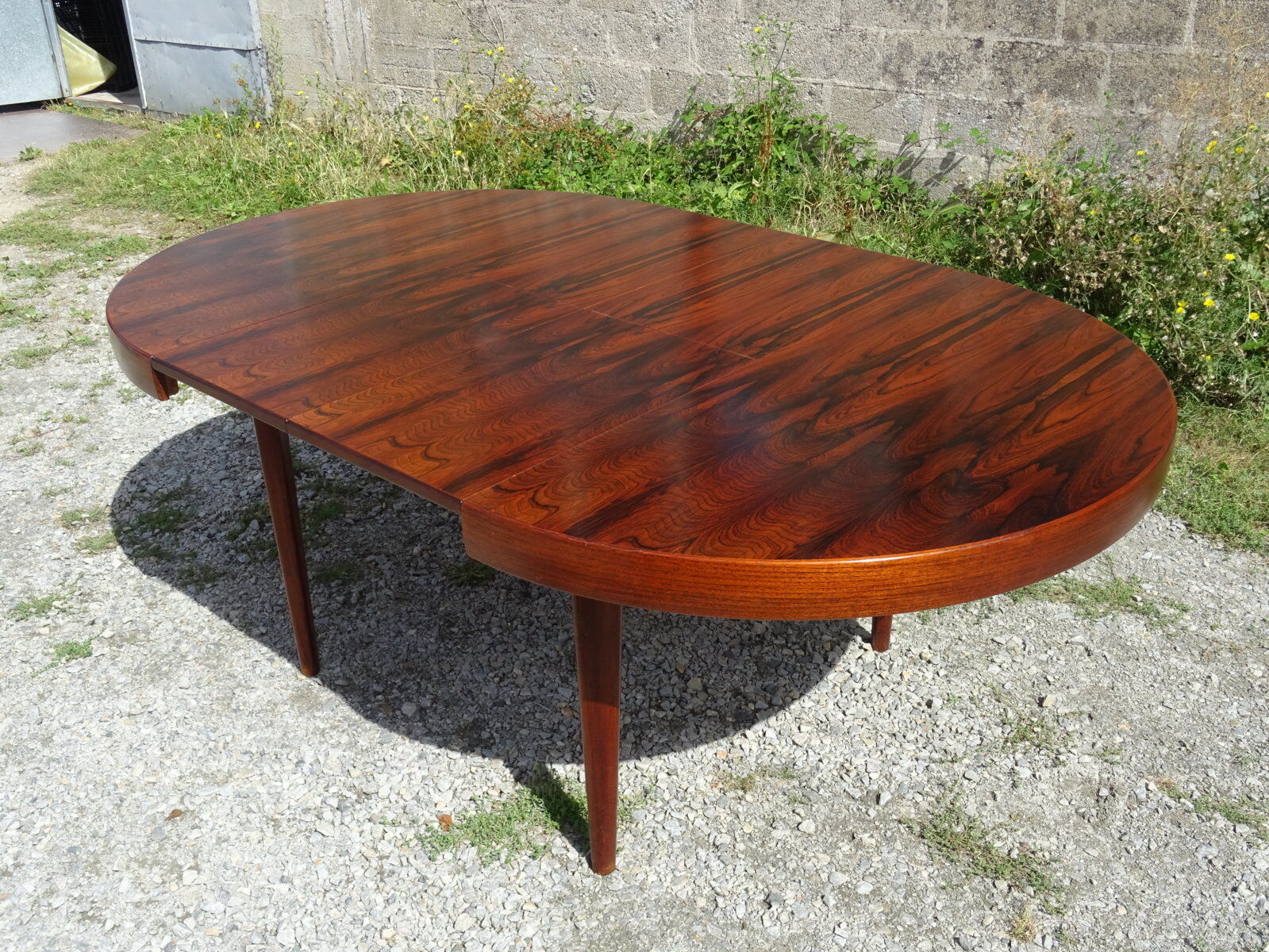 Table scandinave extensible en palissandre