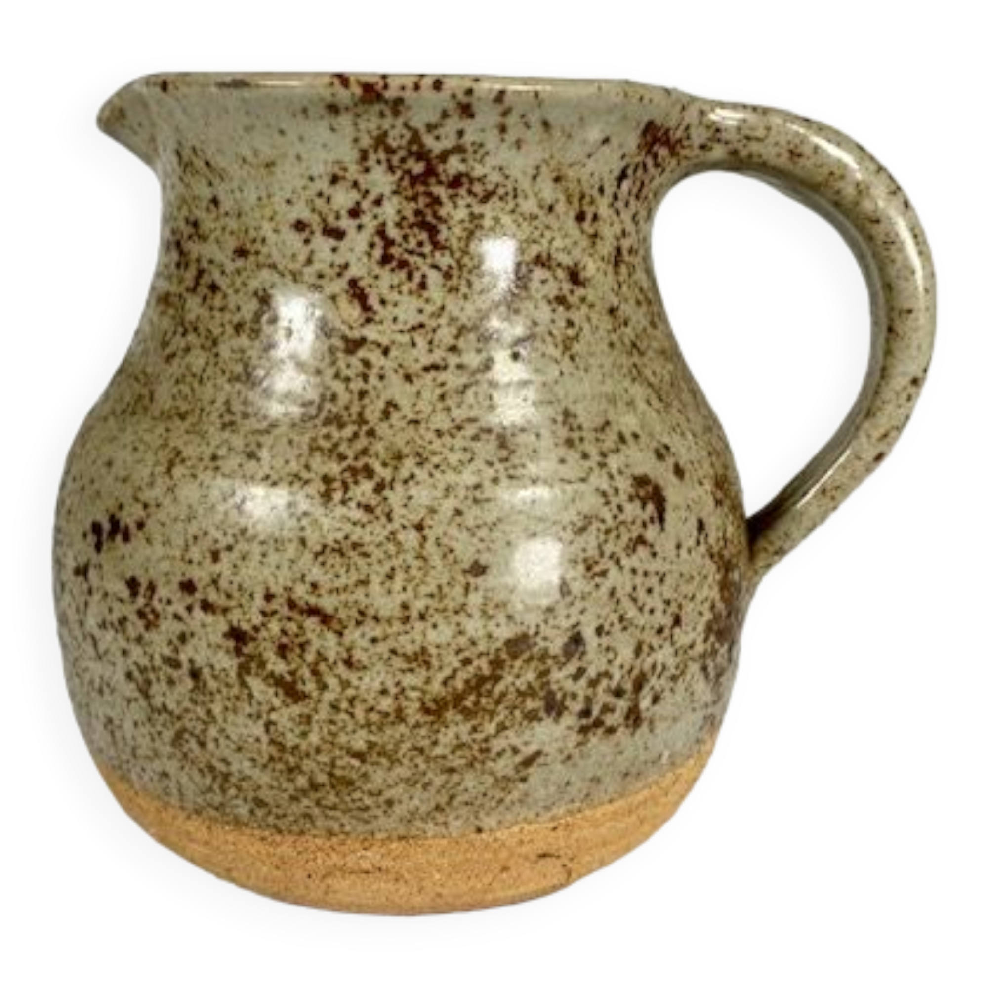 Turned sandstone water pitcher