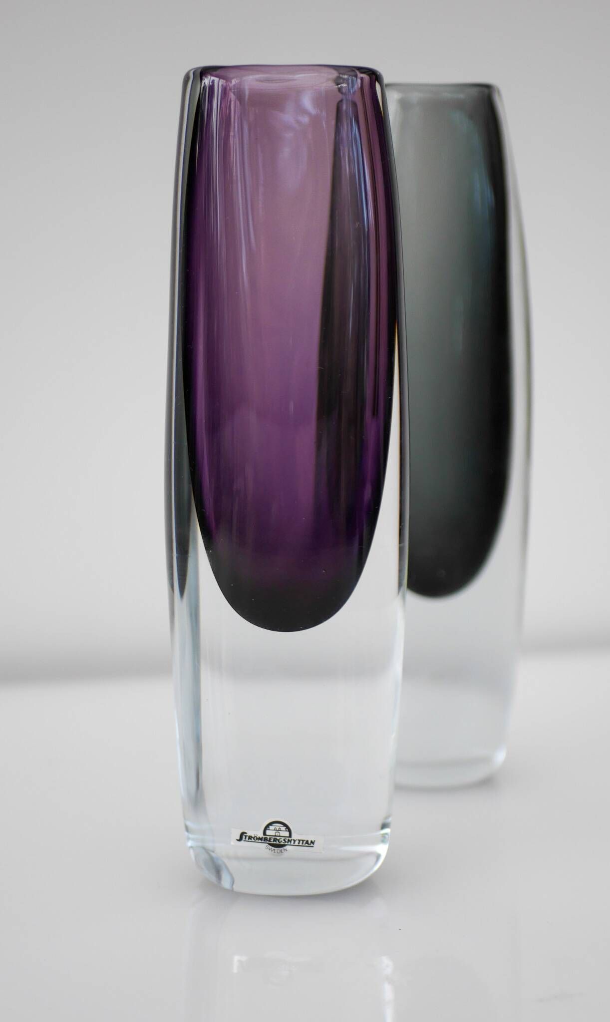 Scandinavian Art Vase by Gunnar Nylund for Strömbergshyttan, Sweden