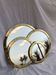 Lot de 4 miroirs ronds en laiton poli – Artisanat marocain – Style vintage