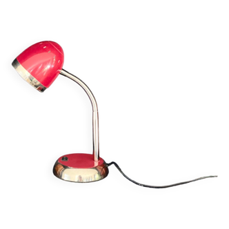 Lampe de bureau chromé rouge