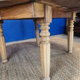 Vintage farmhouse coffee table with flaps