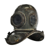 Early 20th century scuba diving helmet