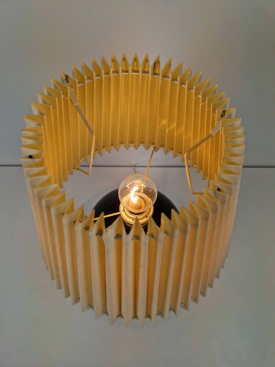 Black Opaline Glass Spherical Table Lamp in the style of Jacques Adnet, 1950s