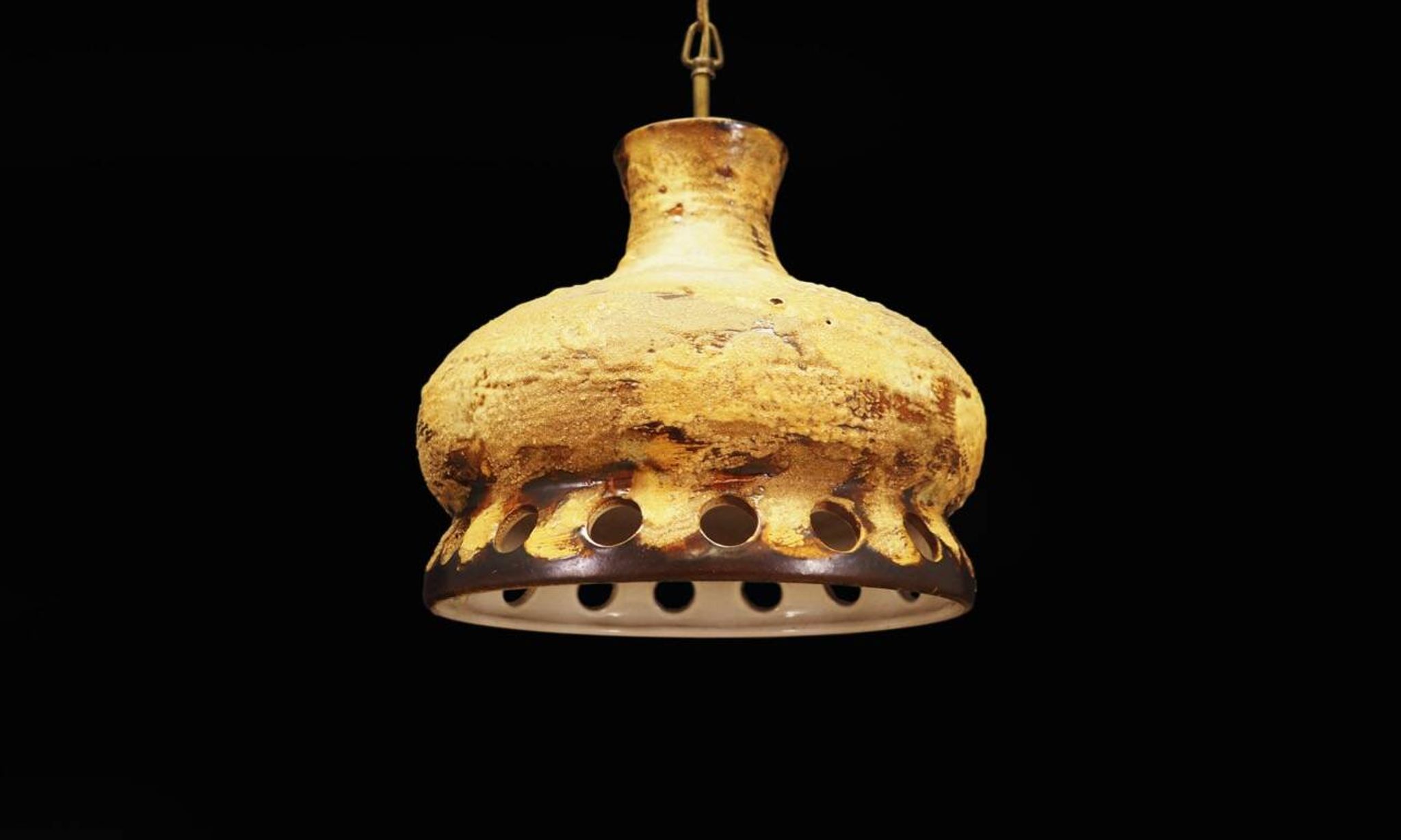 Ceramic chandelier, Danish design, 1960s, production: Denmark