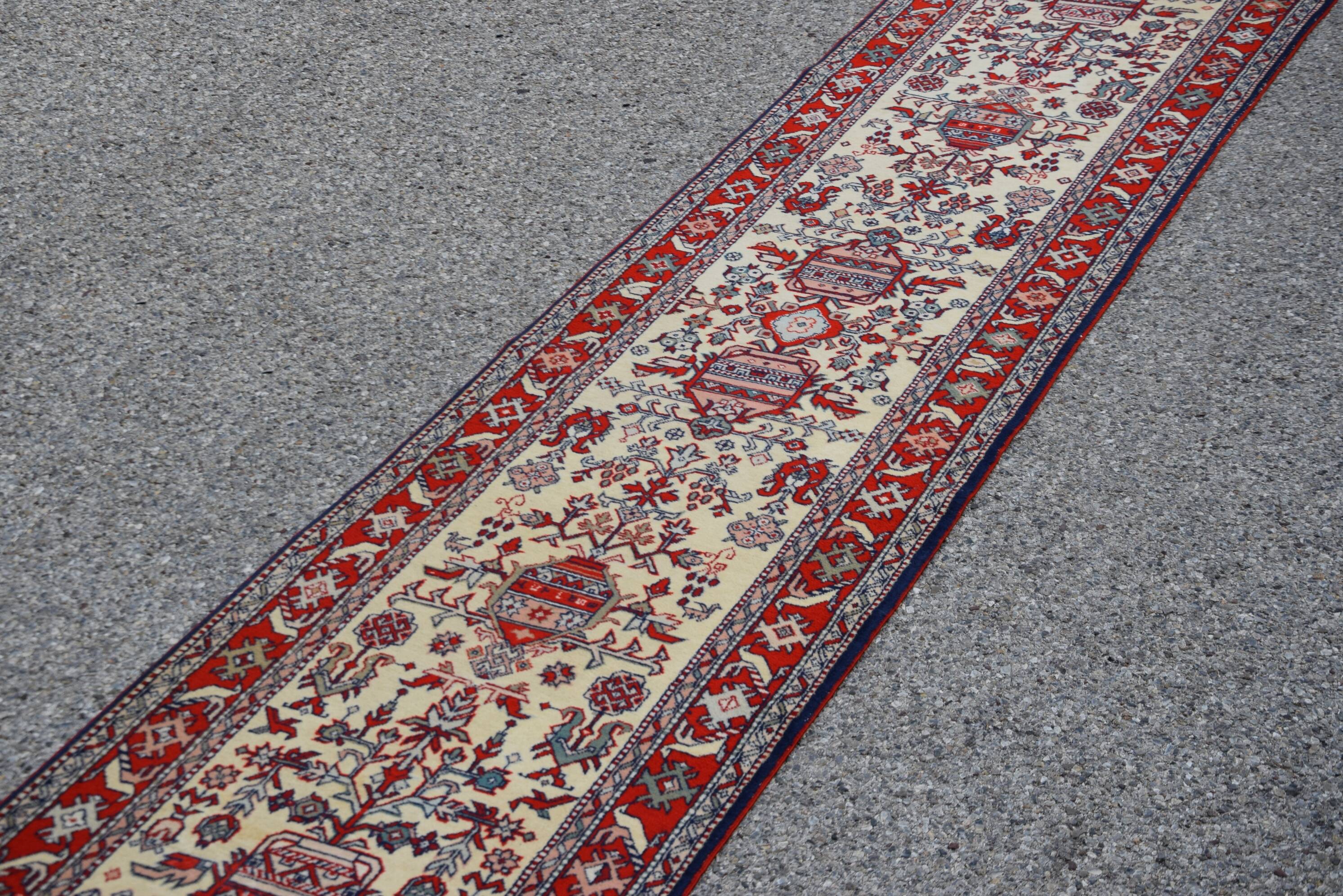 Tapis d'Orient Caucase Kazak Urss : 0.80 X 3.50 Mètres