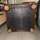 Vintage Green Bottle Leather Pouffe Footstool – 70s/80s